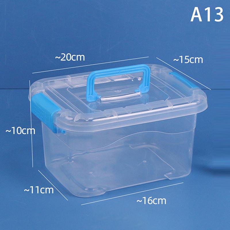 Pp Plastic Storage Box With Lid Portable Kids Toys Student Stationery Jewelry Storage Case Container Cosmetics Sorting Box