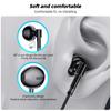 FONKEN Wired Lavalier 3.5mm Jack Dual Microphone Earphone Handsfree Clip On Vocal Recording Lapel Mic Live Microphone 1.5M