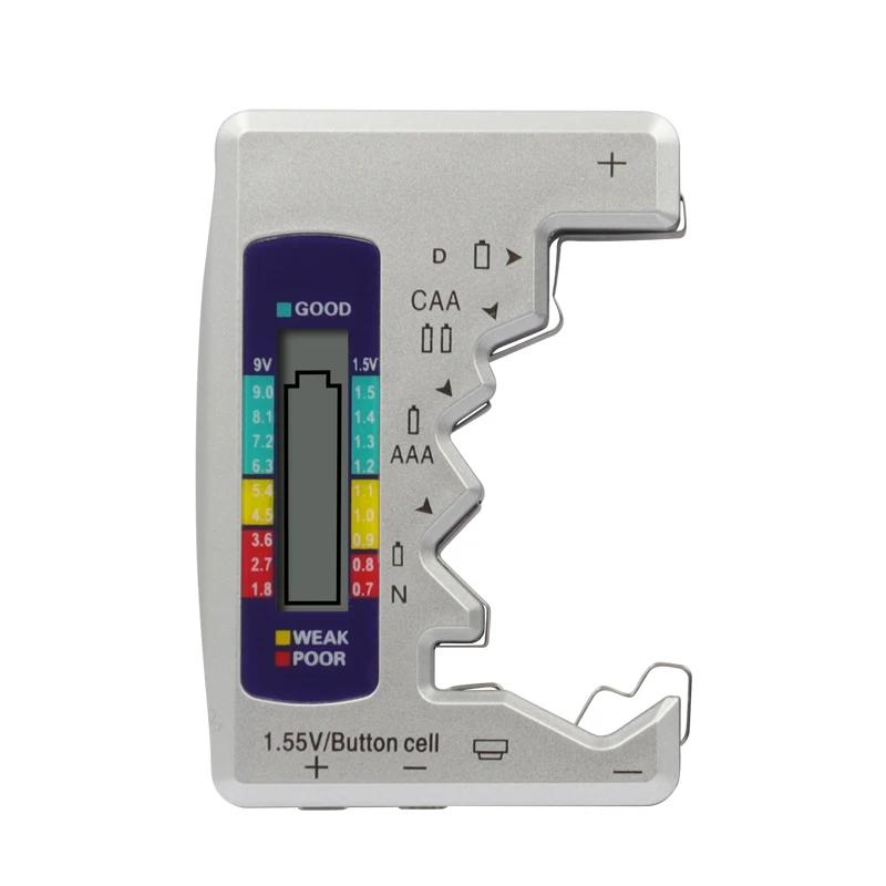 Batteries Tester Digital Capacity Universal Button for N /AAA/CAA/D/1.5V Cell Batteries Tester Checker Battery Voltage Measuring
