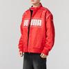 Puma Windproof Warm Stand Collar Zipper Long Sleeve Cotton Jacket Unisex Jacket Red 631974-11