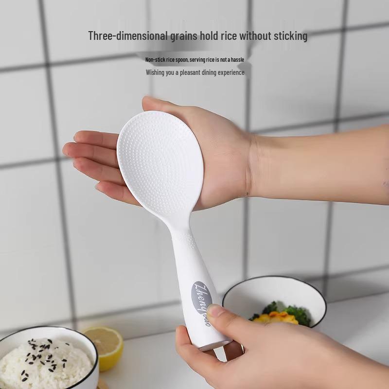 3D Non-Stick Heat-Resistant Standable Rice Spoon for Rice Cookers