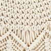 Pouf en macramé fait main - VIDAXL - Contemporain - Beige - Intérieur
