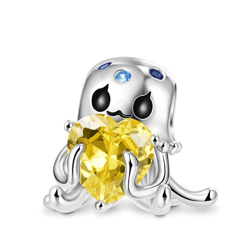Diy Ghost Pumpkin Head Halloween Series Charm Bead Pendant Applicable To Original European Plating Copper Jewelry Gift