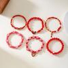 Stylish Valentine's Day Bracelets for Women Heart Charm Stackable Wristchain Trendy Accessory For Her
