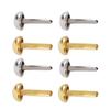 40 Pcs 6mm Mini Brads Gold Silver Electroplating Round Brass Metal Paper Fasteners Brads for DIY Craft Scrapbooking