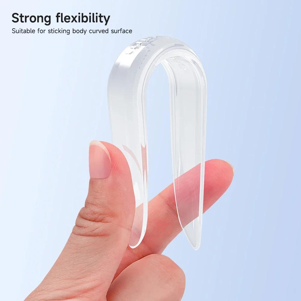 2/4Pcs Universal Rubber Protector Strip Car Rearview Mirror Anti-collision Strip Bumper Car Door Stickers for Reducing Damage