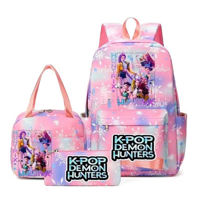 3-teiliges Schulrucksack-Set für Schüler Große Kapazität Oxford-Stoff Schultasche mit Schultergurt und Federmäppchen