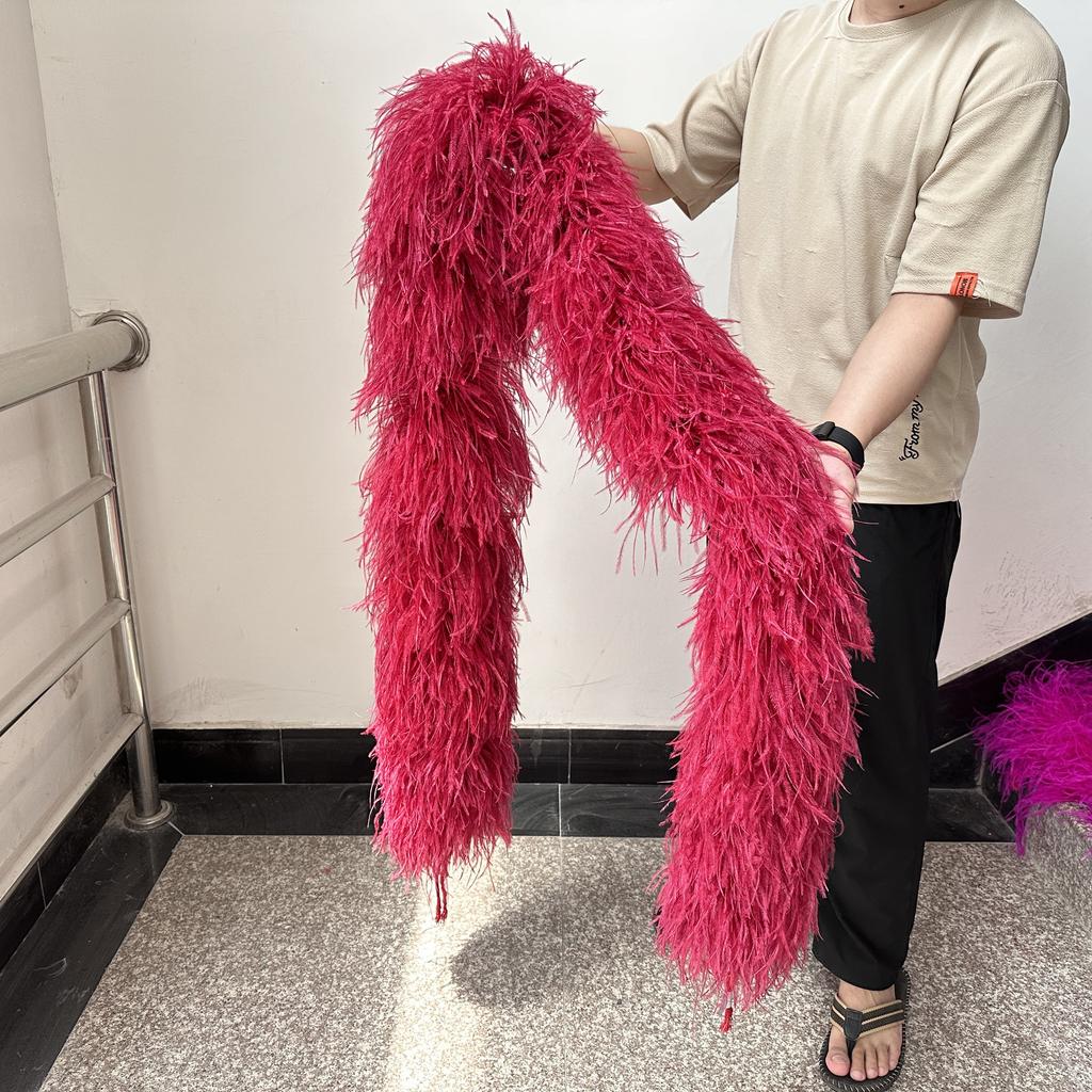 DIY Weißer STRAUSSENFEDER boa 1 6 10 15 35lagig Straußenfeder boa Besatz Tanzkleid Hochzeit Basteln Halloween Kundenspezifische Lieferung auf Lager