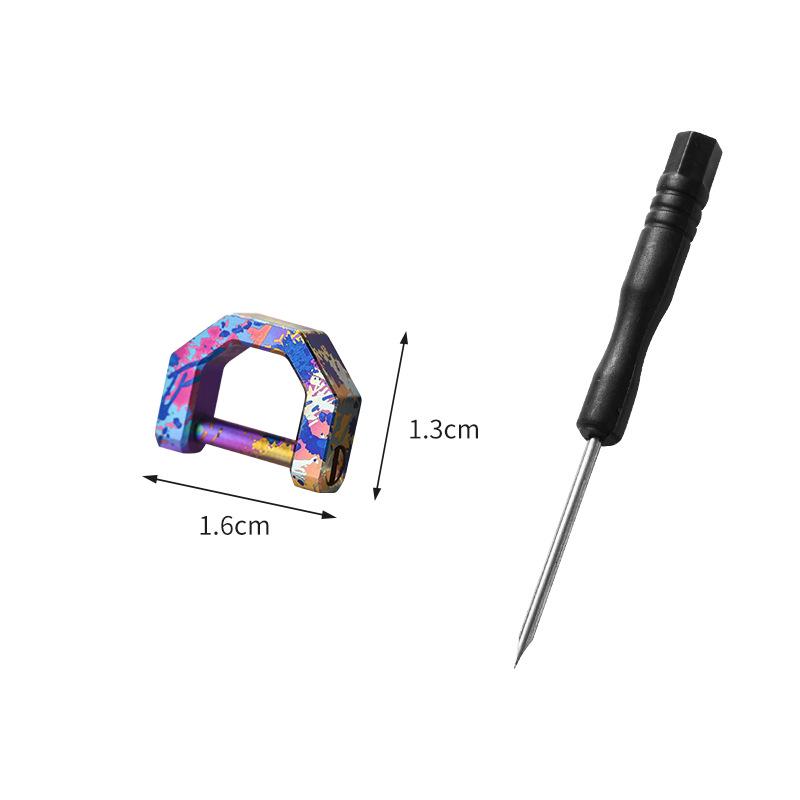 Aliaj de Titan Inel D Cataramă Potcoavă Breloc Universal