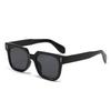 2PACK Retro Square Black Lens Sunglasses Women Luxury Brand Designer Fashion Rectangle Eyewear Men Outdoor  UV400