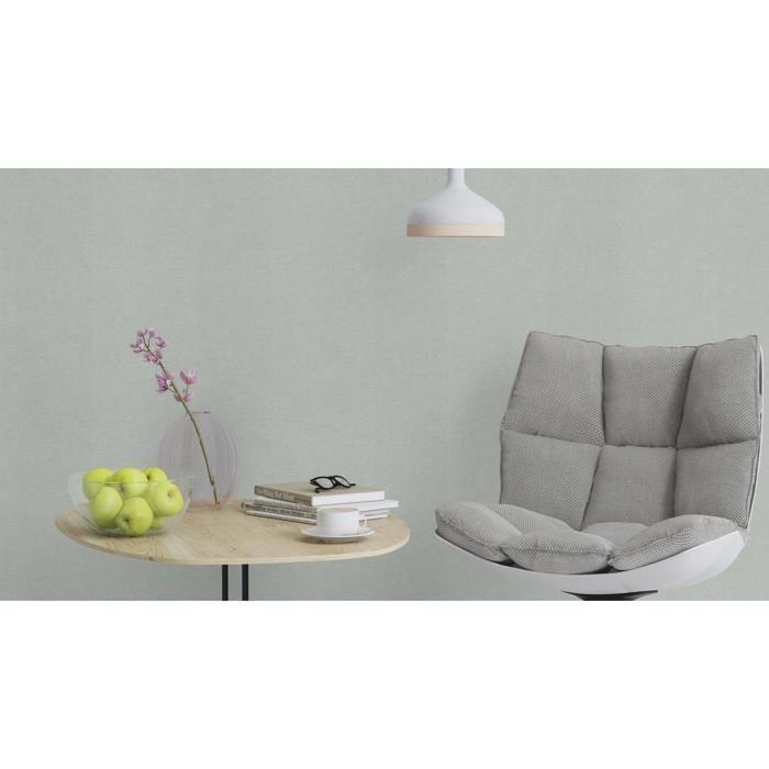 Papier peint intissé - RASCH - 449822 - 0.53 m x 10.05 m - Argent - Uni