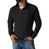Men's Half Sleeve Stand Collar Long Sleeve Sweatshirt Casual Tailoring Craft Top