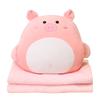 3-in-1 Car Cartoon Pillow Quilt: Dual-purpose Cushion & Blanket with Air Conditioning Blanket, Perfect for Office Naps