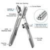2 PCS Heavy-Duty Nail Clippers Set – Wide Jaw Toenail Clippers with Anti-Splash Catcher & PU Case for Seniors and Men