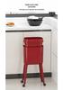 High-Leg Wheeled Trash Can: Stylish, Large-Capacity, with Lid for Kitchen Use