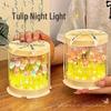 Tulip Flower Cake Box Night Light - DIY Handmade Birthday Gift for Girls & Friends