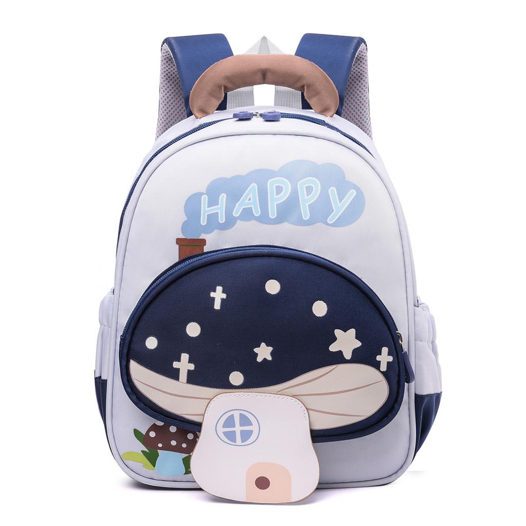 Light And Spacious Toddler Backpack With Cartoon Print For School And Outings
