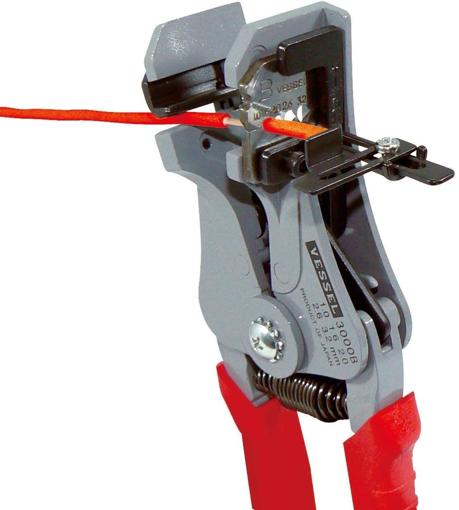 VESSEL Wire Stripper with Replacement Blades for 3000B Electrician's Exam-Qualified (WB-002)
