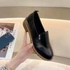 Women PU Leather Shoes Slip-on Flat Loafers Perfect for Casual Outfits