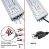 inShareplus 12V Power Supply, 300W IP67 Waterproof LED Power Supply, AC 110-260V to DC 12 Volt 25A Low Voltage Transformer, LED Driver with 3-Prong