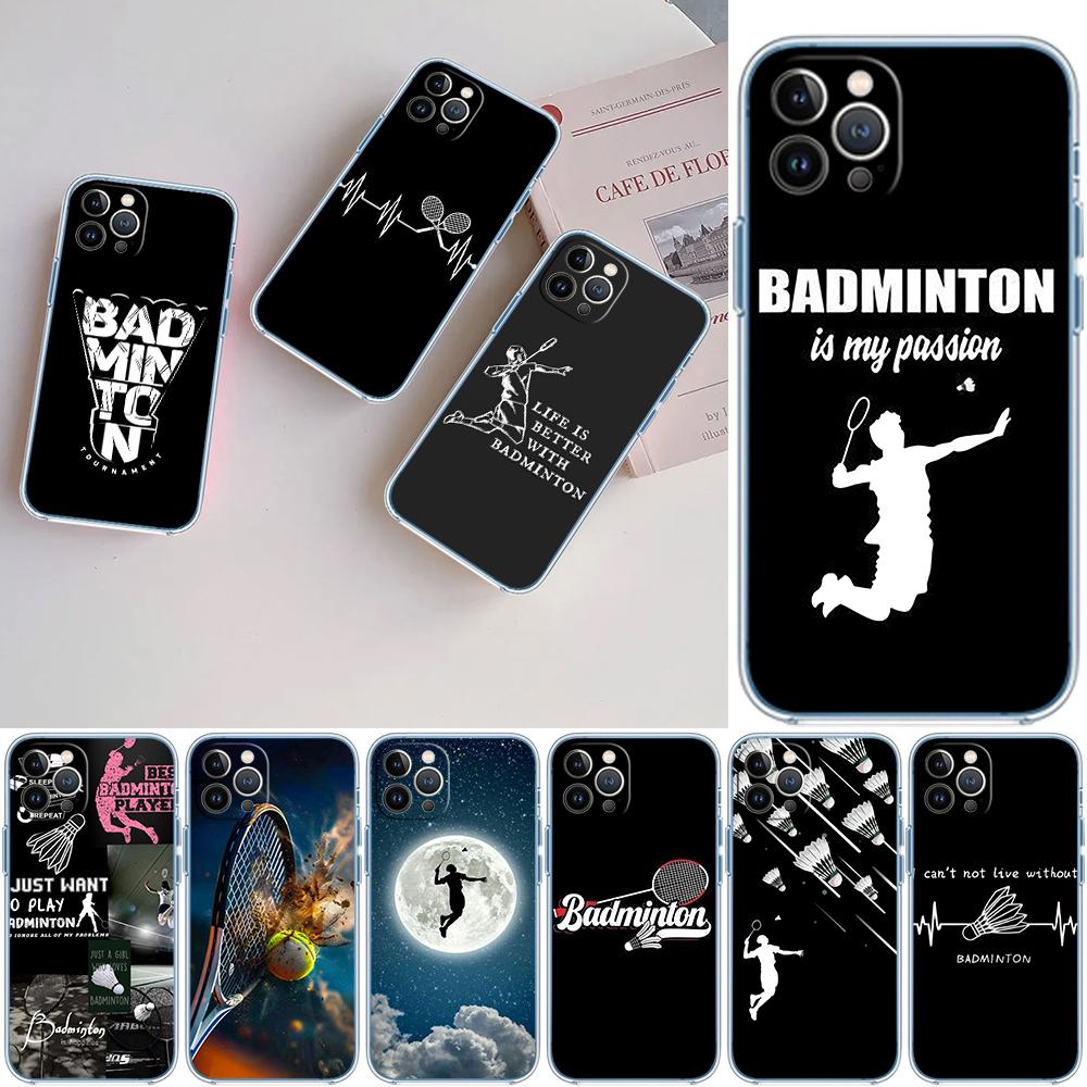 LO13 Badminton Sports Phone Case for Motorola Moto E13 E15 E20 E22 E22I E22S E30 E32 E40 E7 E7I G Plus Power Play Stylus G22 G14