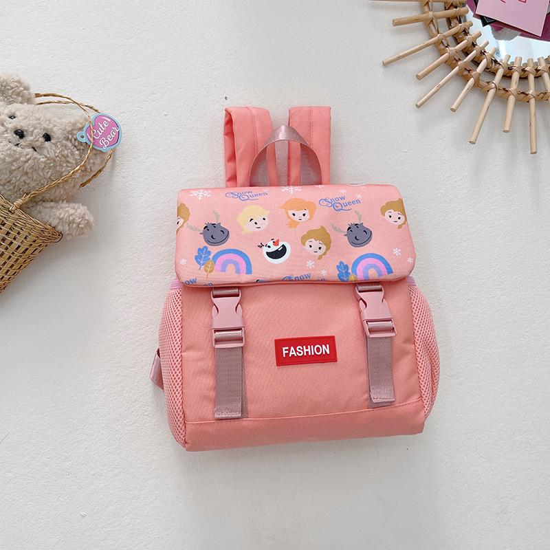 

Cute Canvas Toddler Backpack With Fun Rainbow Design Perfect For Preschool Kids рожевий