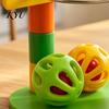 Bite Resistant Parrot Toys Basketball Hoop Toy, Interactive Bird Toss Ring Game, Cage Accessories Agility Training Enrichment Toy for Parakeets