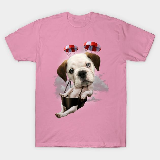 Tričko Dámské Buldok Parašutismus Harajuku Potisk Kawaii Tričko Léto Krátký rukáv Dámské Tričko Top Tričko