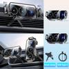 Doppelspulen-Faltbarer Handyhalter Auto-Wireless-Ladegerät Universelle Auto-Handyhalterung Schnellladung für Samsung iPhone Xiaomi Z Fold