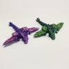 3D Printed Mini Dragon Model Toy - Articulated Poseable Collectible, Multi-Joint Fantasy Desk Decor For Adults & Kids