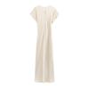 2025 Spring Women's European & American Style Silk Satin Slimming Knot Dress