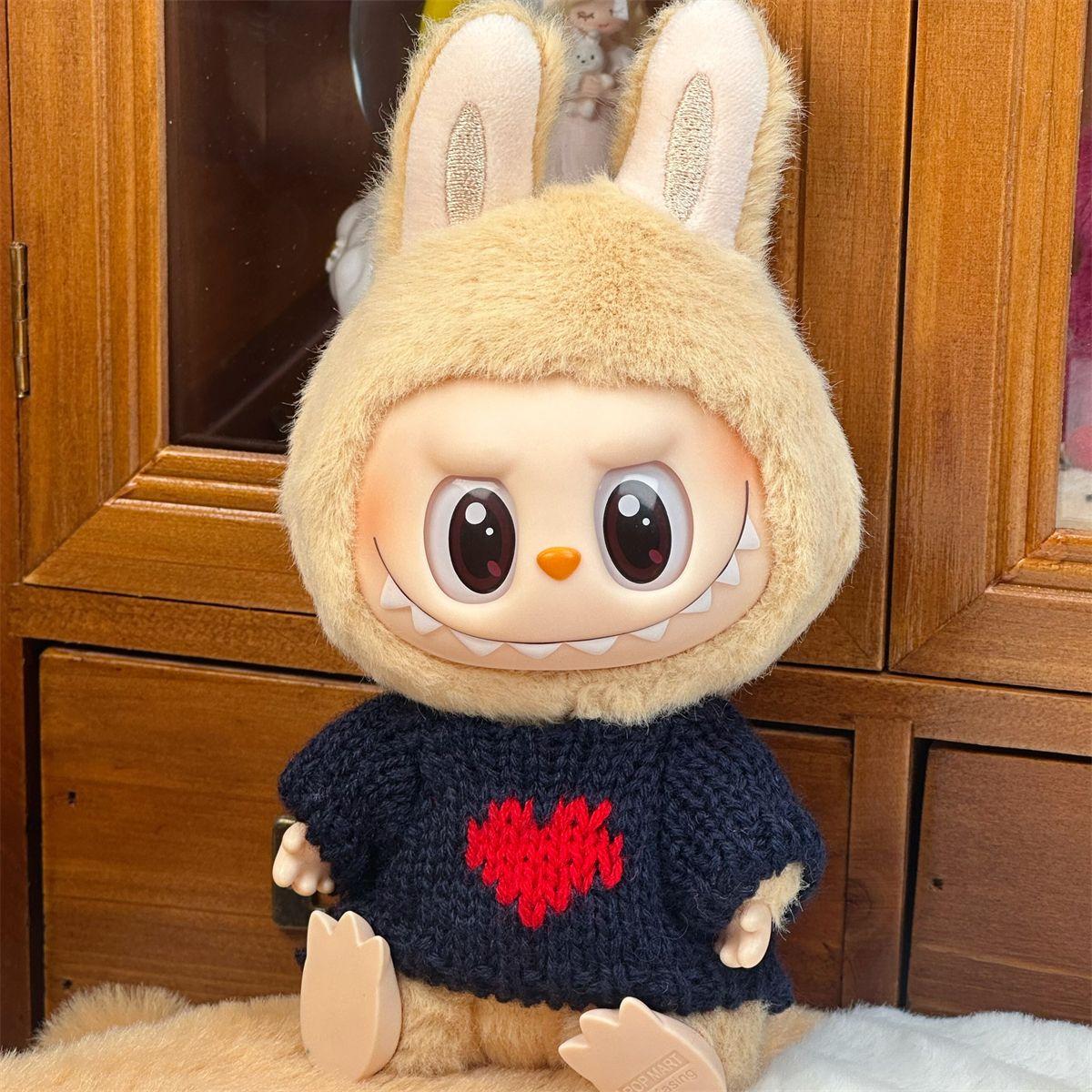 

Свитер Лабубу 17 см Кукла Рагу Вязаный свитер Превращающийся в топ для детской одежды excluding dolls