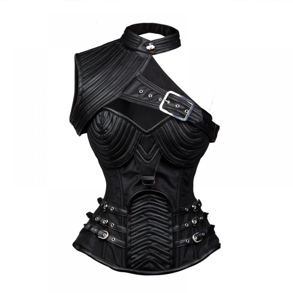 Sieviešu Lielā izmēra Ādas Korsešu Bustier