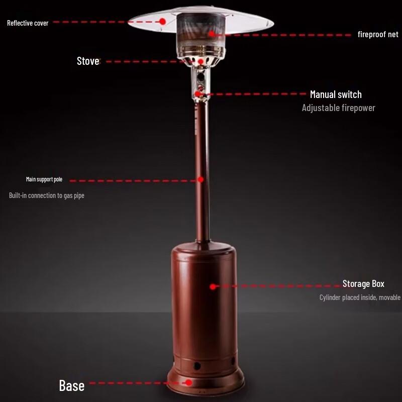 MIEHONE Umbrella Gas Patio Heater