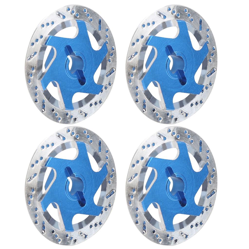 4PCS Universal Aluminum Alloy RC Car Brake Disc Metal Hex Adapter for 1 10 Remote Control CarDark Blue