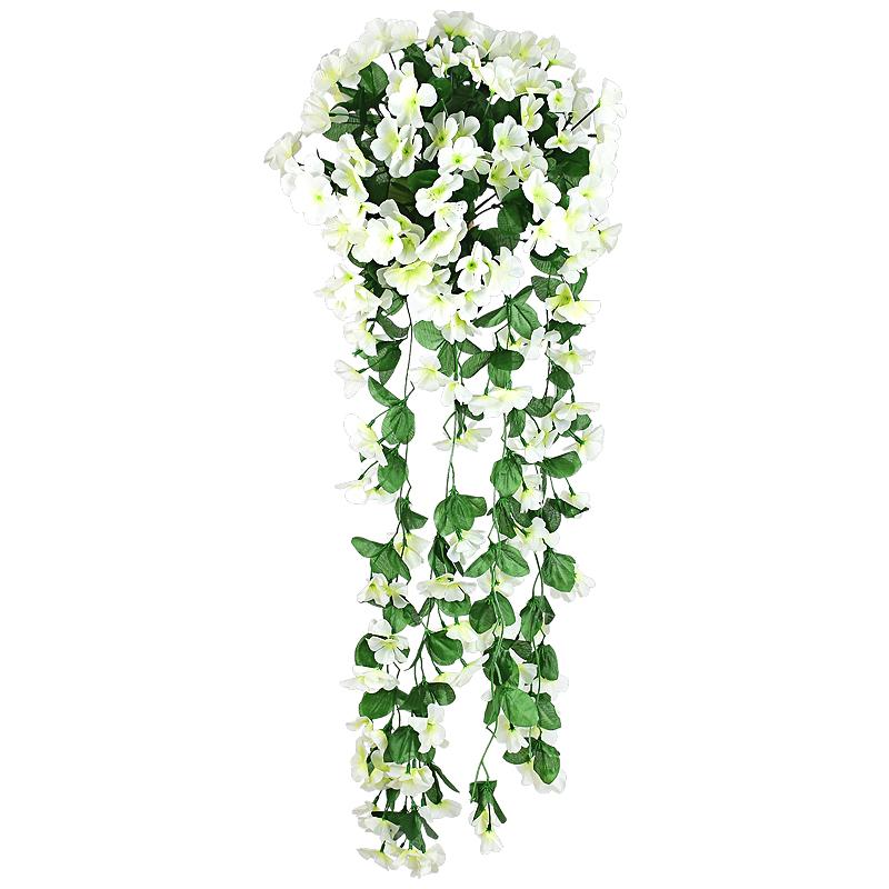 Artificial Flowers Long Vine Violets Home Wedding Outdoor Garden Arch Decorations Christmas Potting Pavilion Accessories