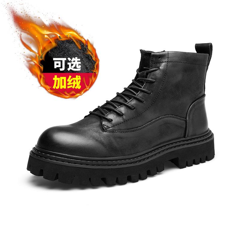 2025 direct supply men's boots British style winter Martin boots men's high-top boots tooling boots tide