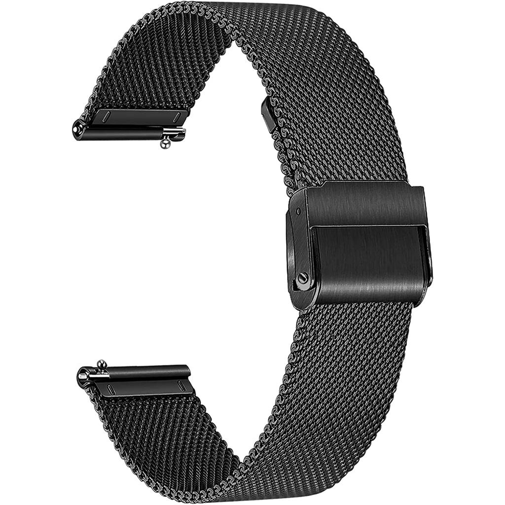 20/22mm Universal Milanese Watchband Quick Release Watch Band Mesh Stainless Steel Strap Wrist Belt Bracelet Silver