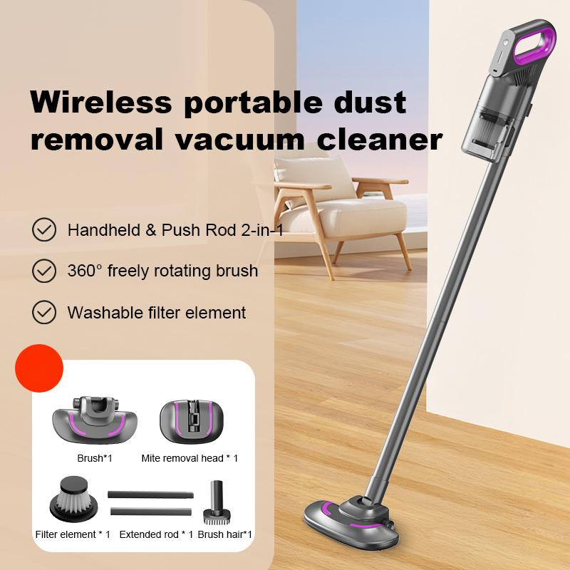 Standing Household Appliances Portable Vacuum Cleaner Handheld with 6500pa Strong Suction Cordless Vacuum Cleaner US&8.4V фиолетовый