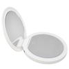 Travel Compact Mirror with UV Camera Sun Testing Double Side Adjustable Light Makeup Mirror for Pocket Purse Handbag