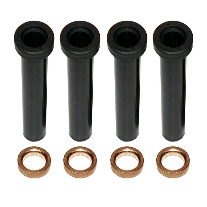 4 Pieces Front A-Arm Long Bushings w/ Spacers Washers for Sportsman 500