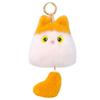 Cute Pull Tail Cat Plush Doll Soft Plush Cat Shaped Cat Keychain Desk Ornament Daily