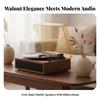 Stereo Nostalgic Turntable Records Player WoodenGrain Finish, Retro Player, for Living Room