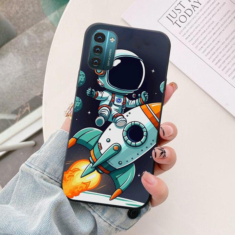 For Nokia G21 Phone Case astronaut Silicone Camera Protection Back Cover For Nokia G11 G 21 G21 Funda Coque
