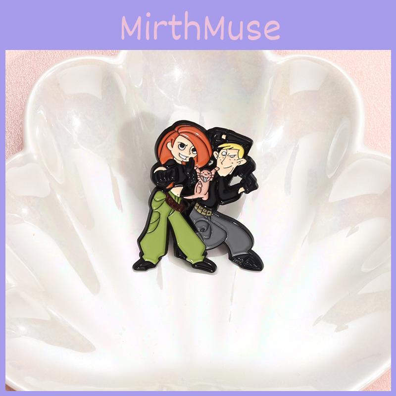 Unique Cartoon Character Metal Brooch For Fun Adventure Enthusiasts In Trendy Style