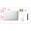 Mouse Cireș în Stil Japonez Acuarelă Mouse Dansator Birou Extra Tastatură Cauciuc Mouse Optic Cyber Ideal pentru Suprafață Moderată 40cm x 75cm