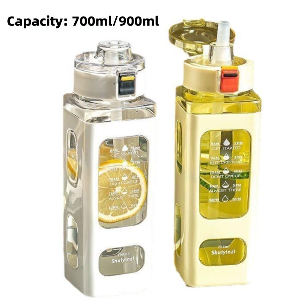 Anti-Fall Design Sports Water Bottle High-capacity Water Bottle Ins Style Plastic Cups