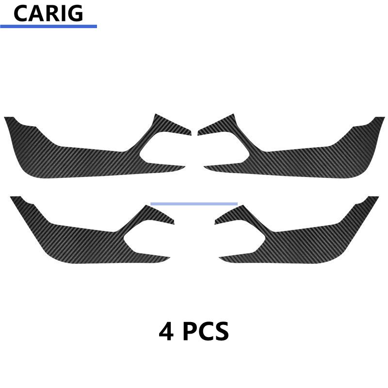 For PEUGEOT 508 19-22 Door Anti-kick Sticker Modified Carbon Fiber Pattern Interior Car Film Accessories Modification