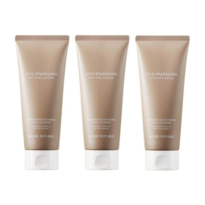 Nature Republic Jeju Carbonated Mud Foam Cleanser 150ml  (3 Options)