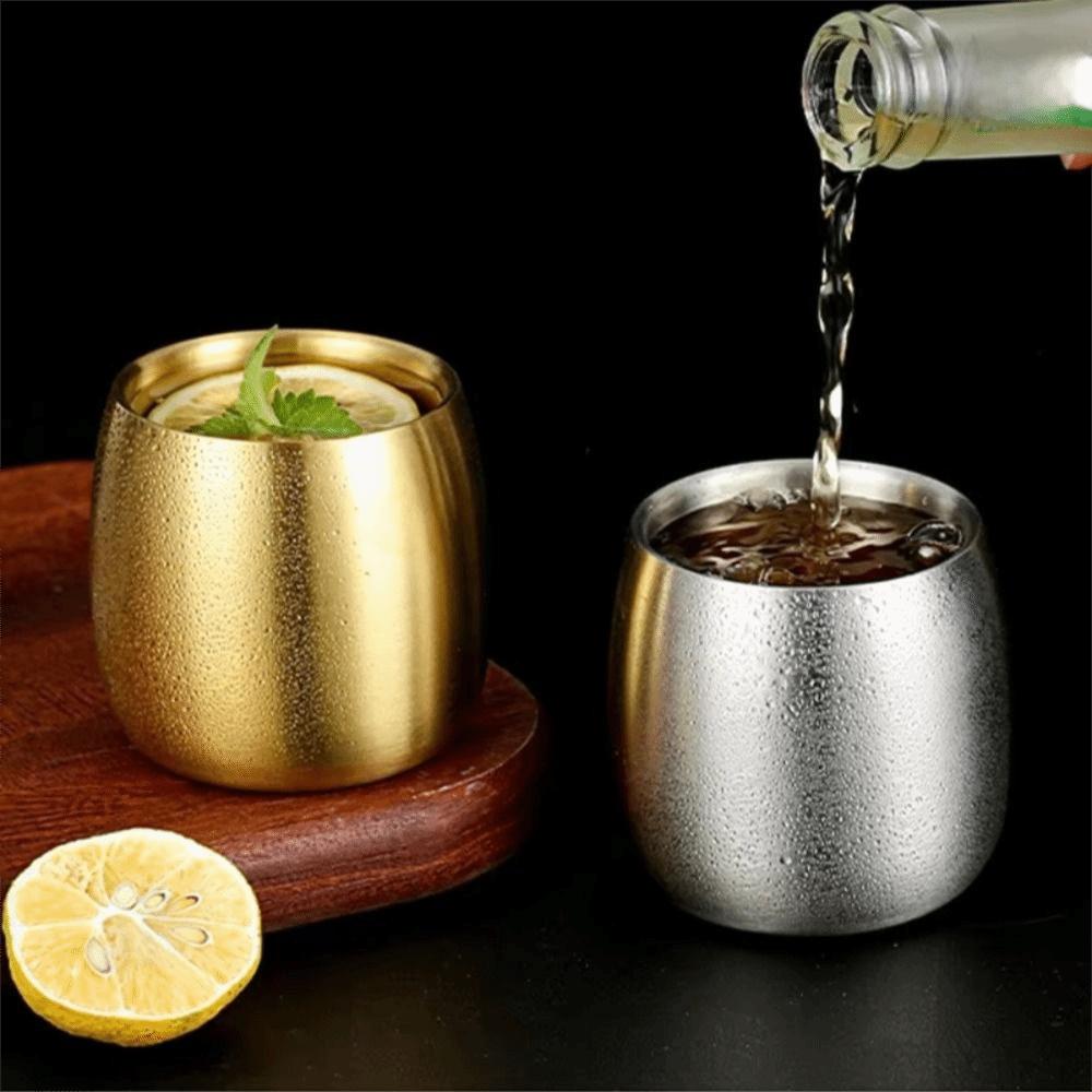 Children‘s Anti-drop Double-layer Beer Cup Reusable Heat Insulation Coffee Mug Cold Drink